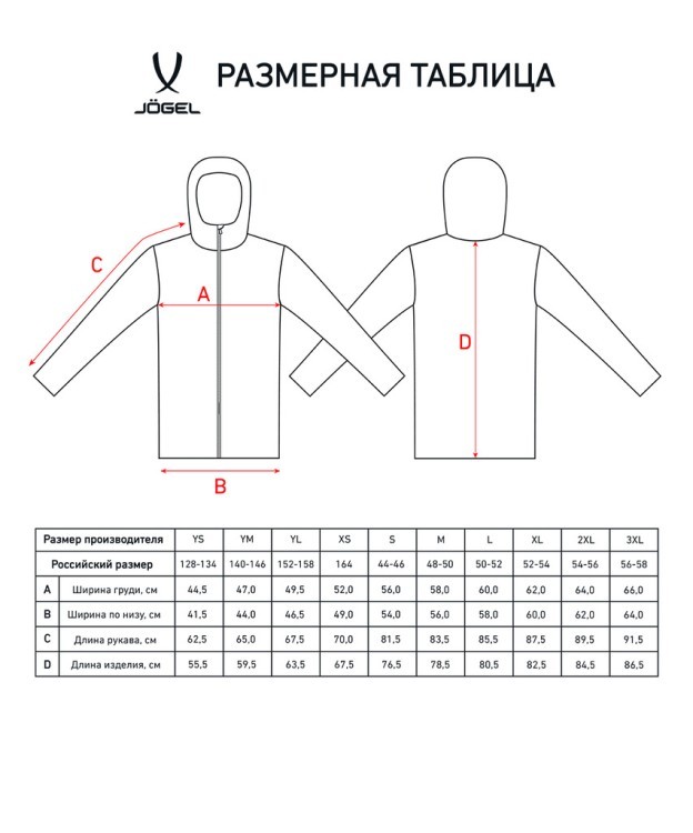 Куртка ветрозащитная CAMP Rain Jacket, красный, детский (1759552)