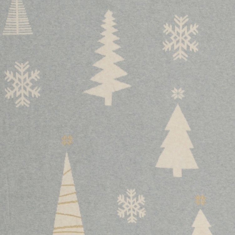 Плед из хлопка с новогодним рисунком christmas tree из коллекции new year essential, 130х180 см (69742)