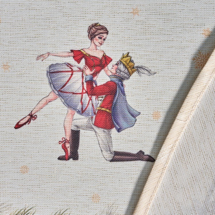 Скатерть  140х300 cm овальная, "щелкунчик" цвет: бежевый, tm lefard, полиэстер 100% Lefard (986-002-29)