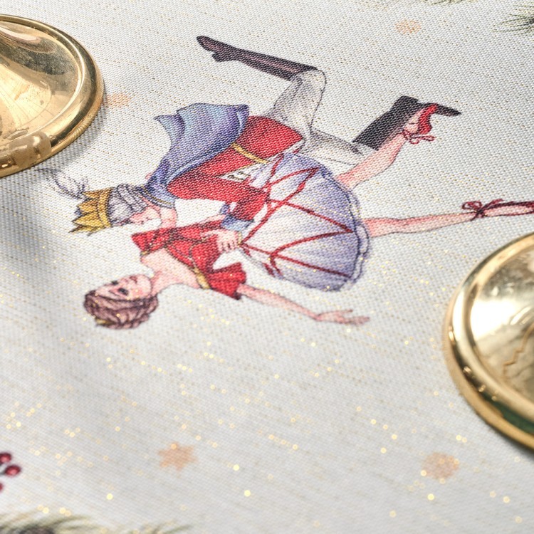 Скатерть  140х300 cm овальная, "щелкунчик" цвет: бежевый, tm lefard, полиэстер 100% Lefard (986-002-29)