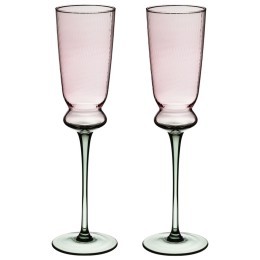 Набор бокалов для шампанского "twist & shine" green, 2 шт/210 мл Lefard (687-023)