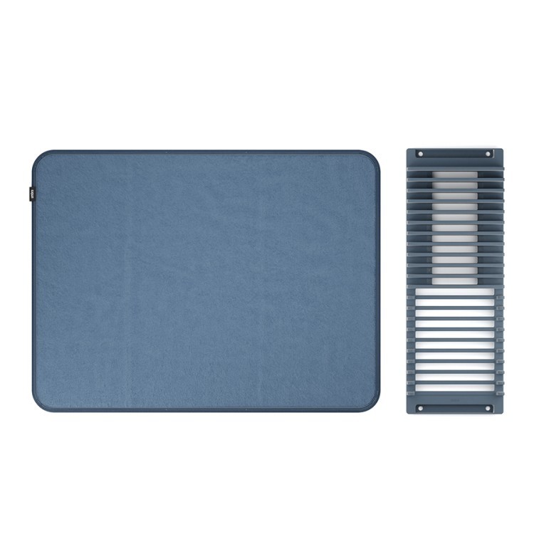 Коврик для сушки посуды udry, 46х61 см, синий (79157)