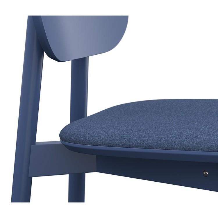 Стул saga, рогожка, синий (76407)