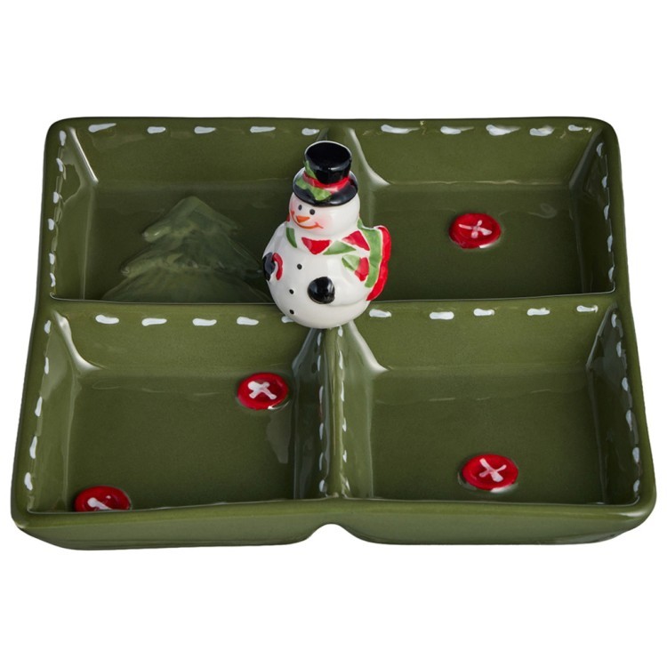 Менажница 4 секции коллекция "christmas gift" 19*19*9,5 см Lefard (230-535-11)