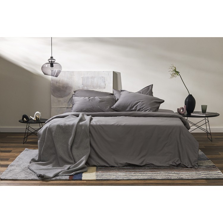 Набор наволочек из премиального сатина серого цвета из коллекции essential, 70х70 см (77139)