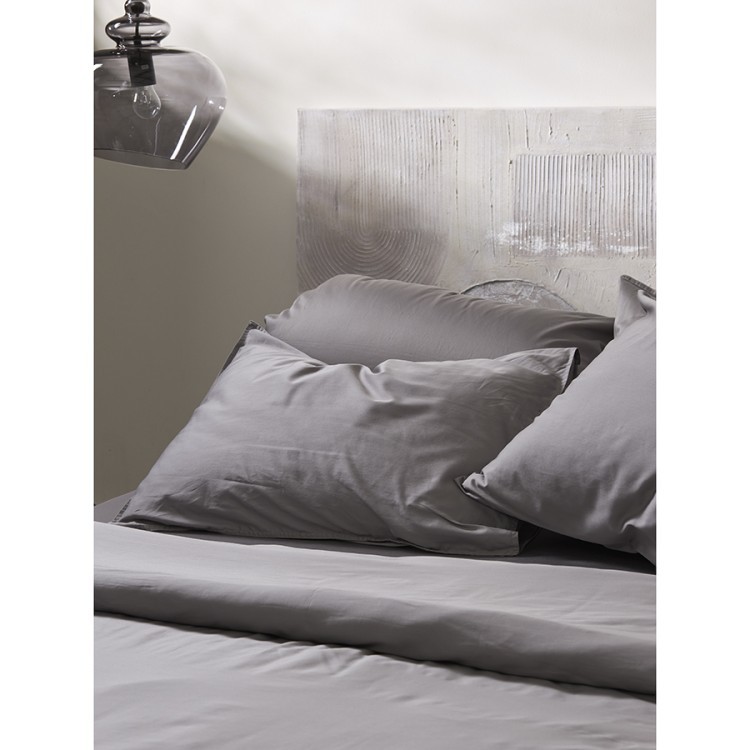 Набор наволочек из премиального сатина серого цвета из коллекции essential, 70х70 см (77139)