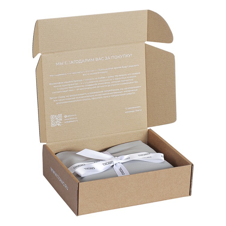 Набор наволочек из премиального сатина серого цвета из коллекции essential, 70х70 см (77139)