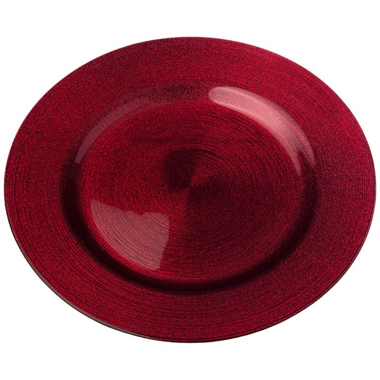 Тарелка "miracle" red shiny 28см без упаковки (мал 6шт) АКСАМ (339-076)