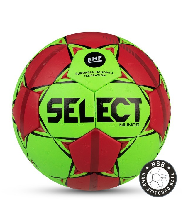 Мяч гандбольный MUNDO №2, зеленый/красный/черный (1480205)