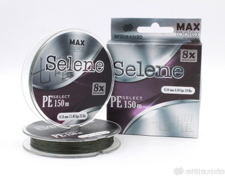 Шнур плетеный Shii Saido Selene 8X, 150 м, 0,370 мм, до 20,39 кг, mosgreen SBLS150-8X-36 (70997)