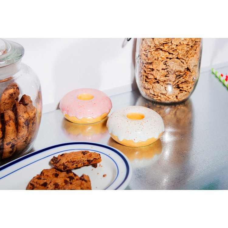 Подсвечник fast food, donut, D7 см, розовый (78950) Подсвечник fast food, donut, D7 см, розовый (78950)