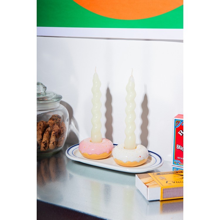 Подсвечник fast food, donut, D7 см, розовый (78950) Подсвечник fast food, donut, D7 см, розовый (78950)