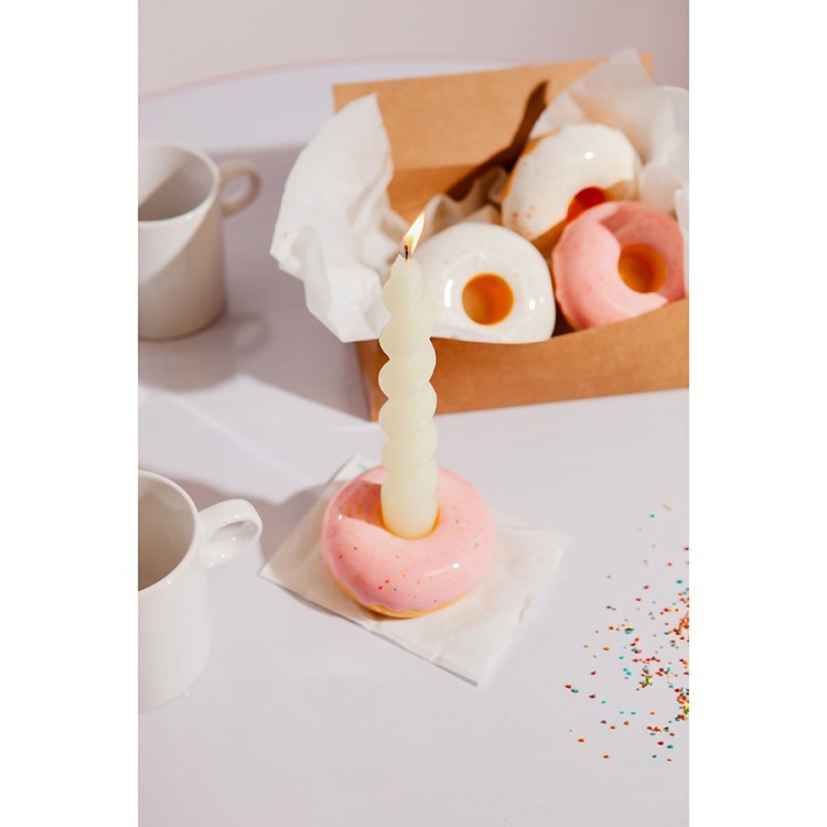 Подсвечник fast food, donut, D7 см, розовый (78950) Подсвечник fast food, donut, D7 см, розовый (78950)