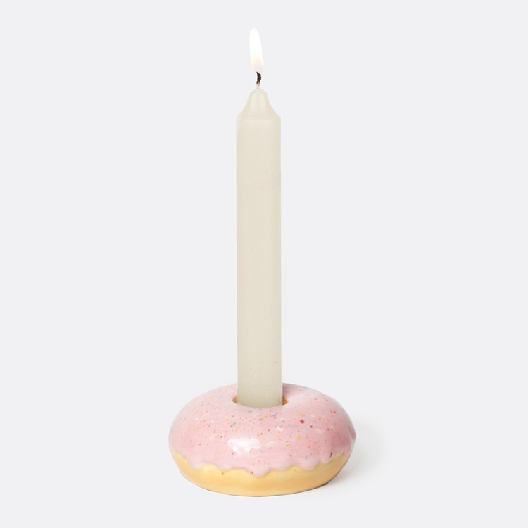 Подсвечник fast food, donut, D7 см, розовый (78950) Подсвечник fast food, donut, D7 см, розовый (78950)