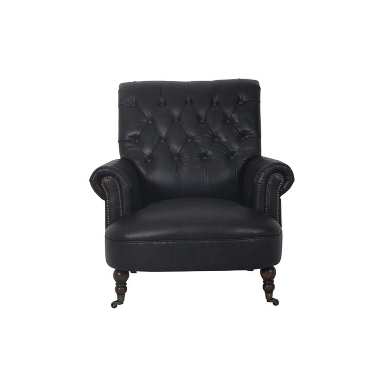 Кресло 1010/#B76, Кожа, Black, ROOMERS FURNITURE