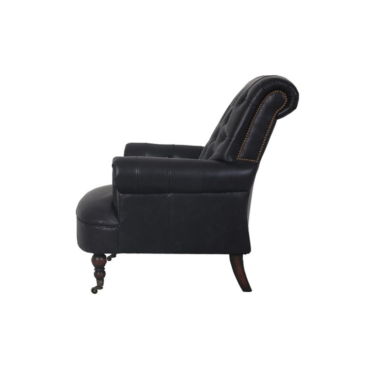 Кресло 1010/#B76, Кожа, Black, ROOMERS FURNITURE