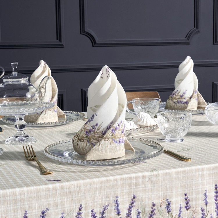 Набор салфеток из 2-х шт "душа прованса",40х40см, 100% хлопок,бежевый,твил, Lefard (850-735-82)