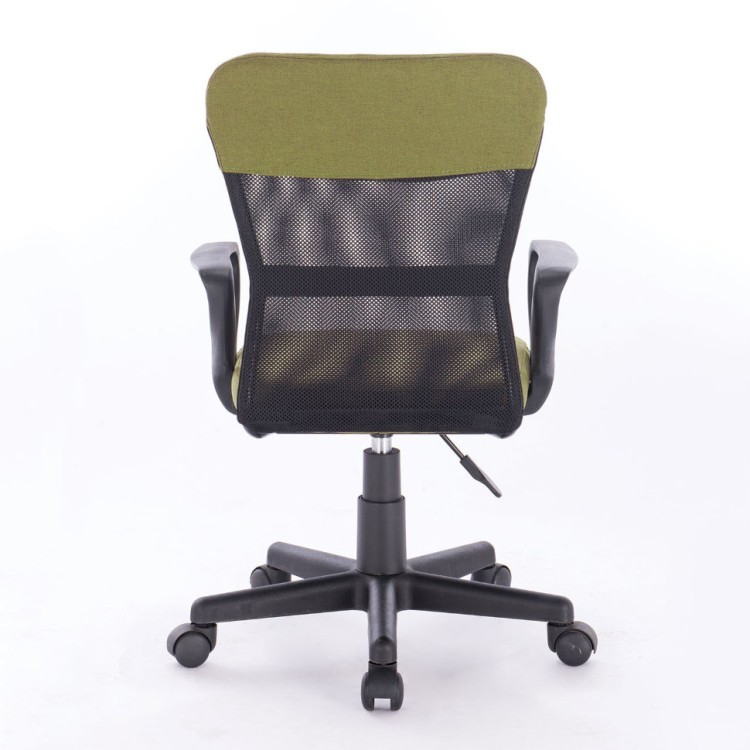 Кресло офисное компактное Brabix Jet MG-315 сетка/ткань зеленое 531841 (1) (71832)