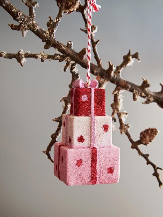 Набор ёлочных украшений pink fairytale из коллекции new year essential, 4 шт. (79338)