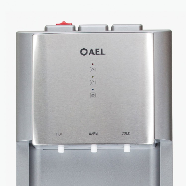 Кулер для воды AEL LD-AEL-811a напольный бутыль снизу 3 крана серебро 454353 (1) (91070)