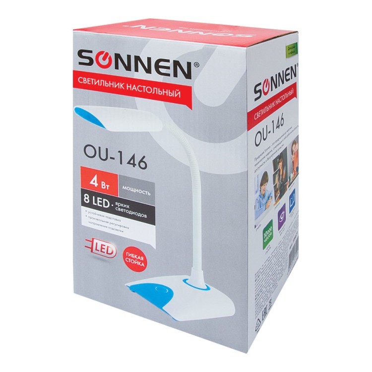Лампа настольная светодиодная Sonnen OU-146 на подставке 236671 (1) (73095) Лампа настольная светодиодная Sonnen OU-146 на подставке 236671 (1) (73095)