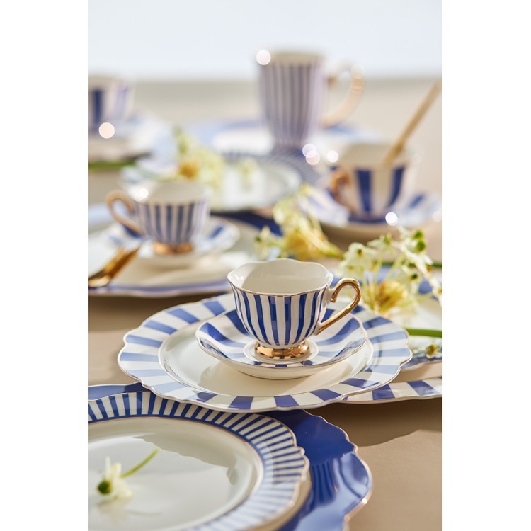 Набор кофейных пар в полоску vintage charm, 90 мл, 2 шт. (78621)