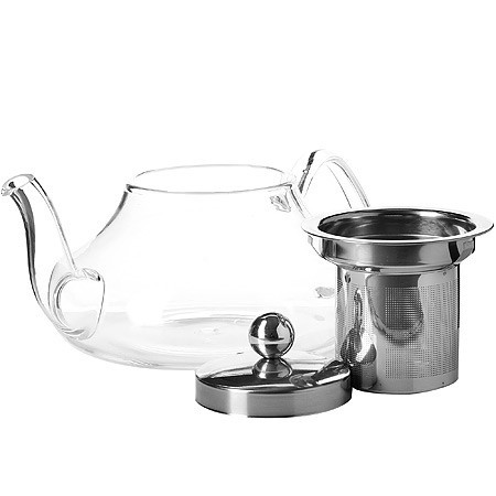 Заварочный чайник 3пр 600мл стек н/с LR (60075)