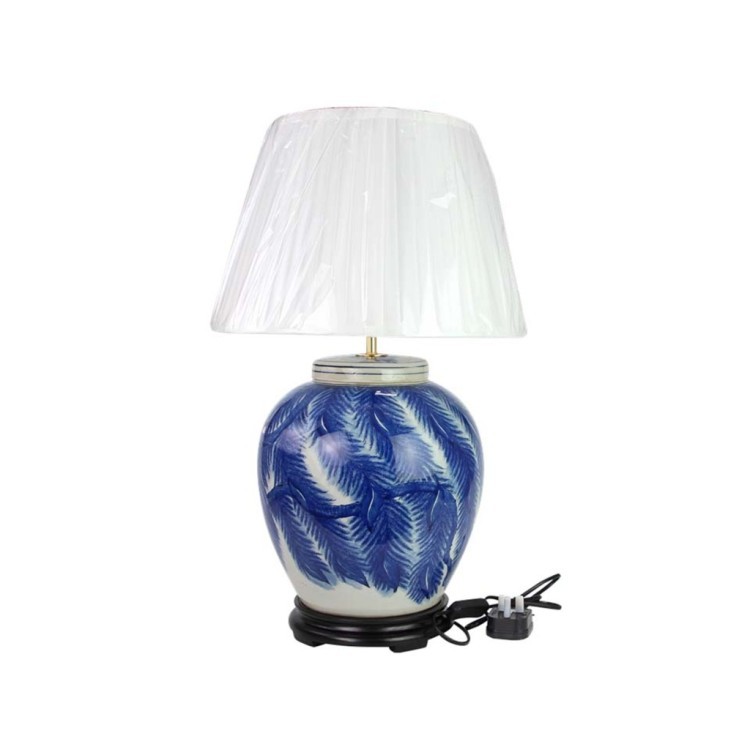 Лампа настольная 43-DS77-RYWI20, фарфор, blue/white, ROOMERS FURNITURE Лампа настольная 43-DS77-RYWI20, фарфор, blue/white, ROOMERS FURNITURE