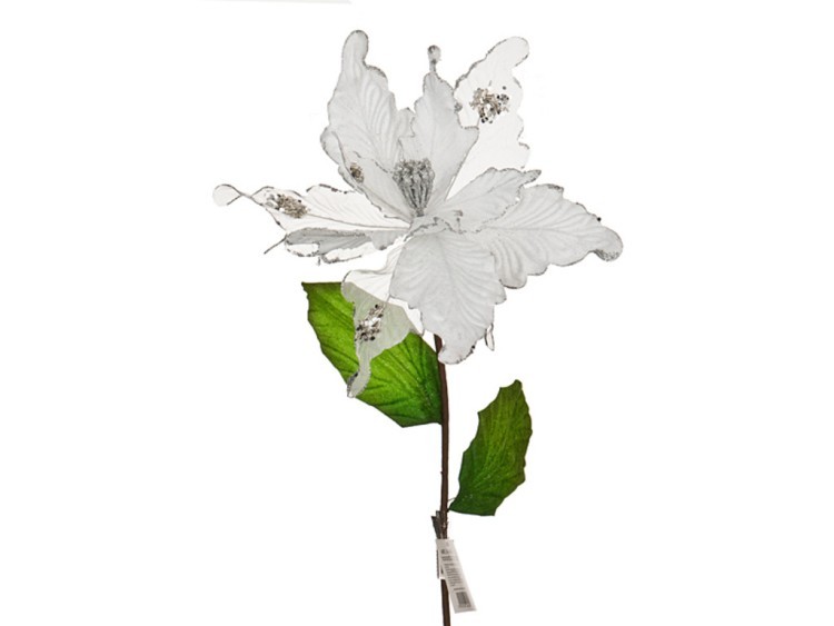 Цветок искусственный "пуансетия" диаметр=23 см. на клипсе Lefard (241-1816)