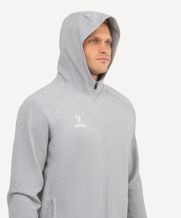 Худи на молнии JÖGEL ESSENTIAL Athlete Hooded FZ Jacket, серый (2111629)