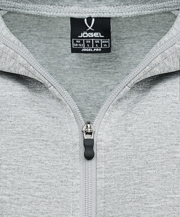 Худи на молнии JÖGEL ESSENTIAL Athlete Hooded FZ Jacket, серый (2130826)