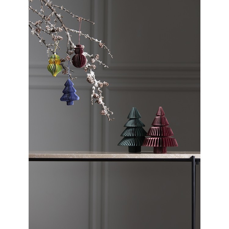 Декор новогодний honeycomb tree бордового цвета из коллекции new year essential, 18 см (76740)