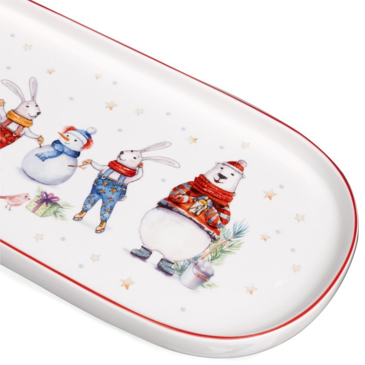 Блюдо овальное lefard "winter story" 34*14,5 см Lefard (425-275)