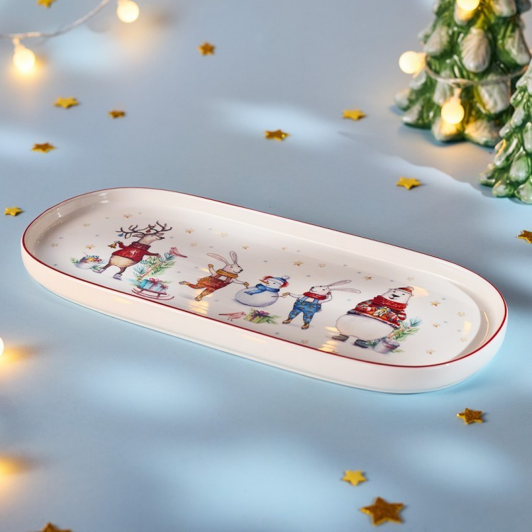 Блюдо овальное lefard "winter story" 34*14,5 см Lefard (425-275)