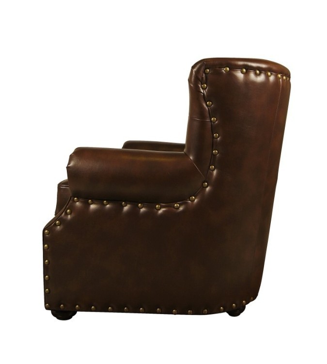 Мягкое кожаное кресло Люкс в кабинет KS-998-1-ET