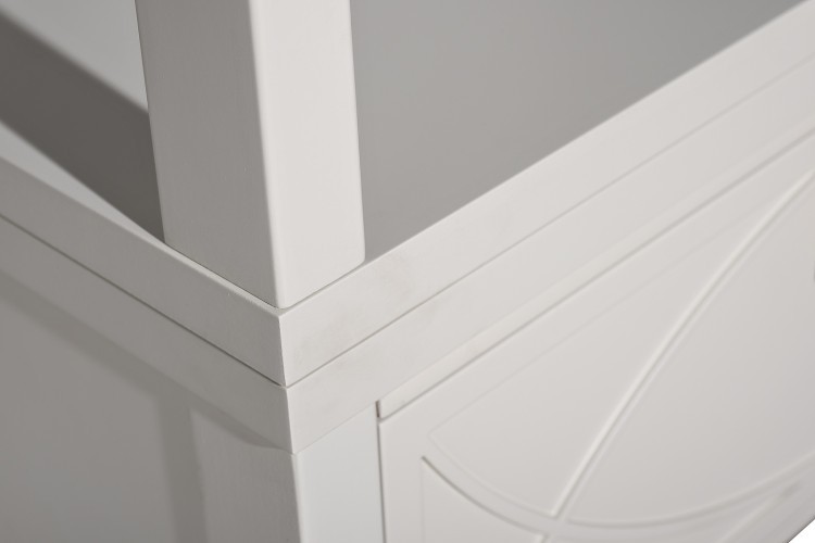 Шкаф-витрина открытый узкий с тумбой прикроватной с 1-м ящиком (TT-00016857)