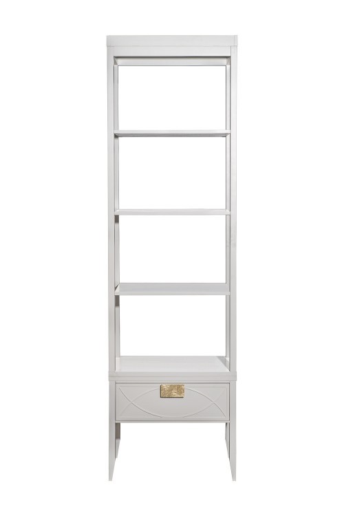 Шкаф-витрина открытый узкий с тумбой прикроватной с 1-м ящиком (TT-00016857)