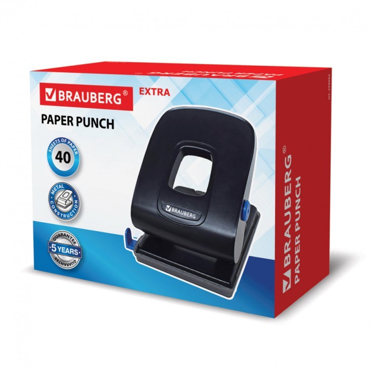 Дырокол металлический Brauberg Extra до 40 л черный 229093 (1) (89554) Дырокол металлический Brauberg Extra до 40 л черный 229093 (1) (89554)