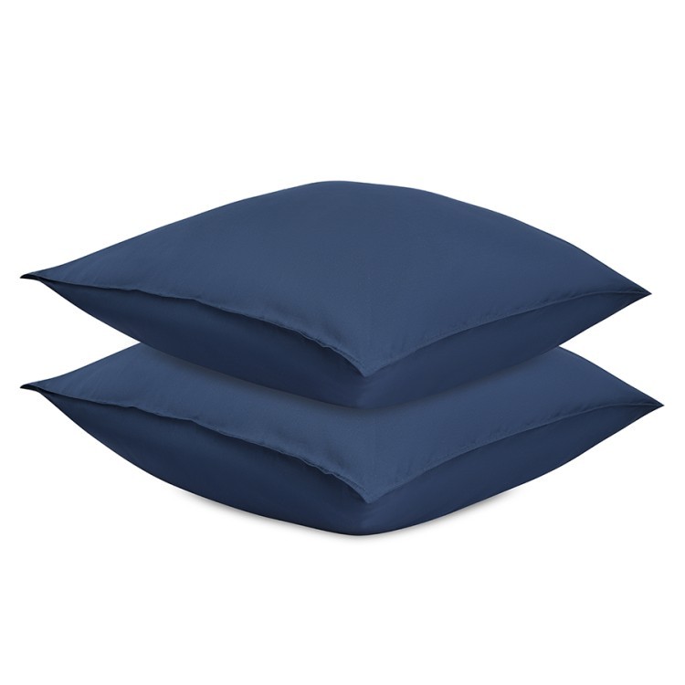 Набор наволочек из премиального сатина темно-синего цвета из коллекции essential, 70х70 см (77141)