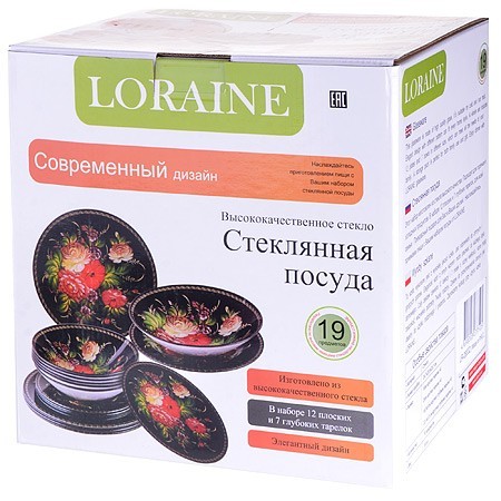 Набор стеклянной посуды 19 пр LR (28332) Набор стеклянной посуды 19 пр LR (28332)