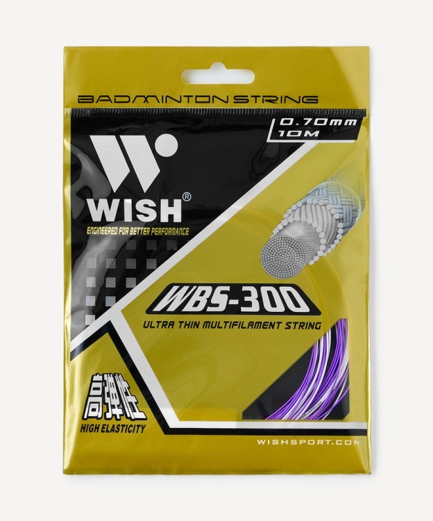 Струна для бадминтона String WBS-300, белый/фиолетовый (2119127)
