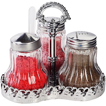 Набор для специй на подставке 5 пр стекло/нерж Mayer&Boch (40481)