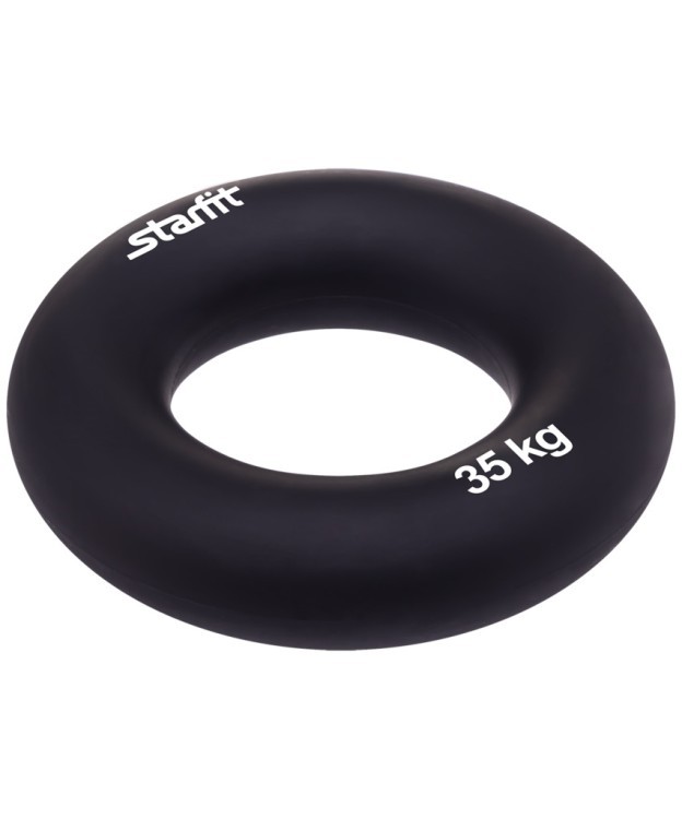 Эспандер кистевой ES-404 Кольцо, диаметр 8,8 см, 35 кг, чёрный (625526)