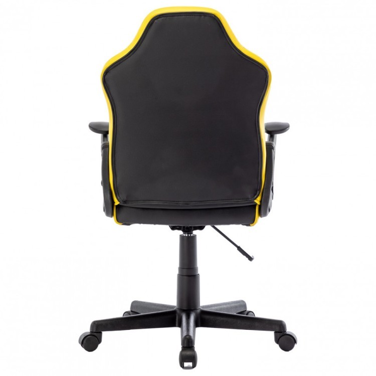 Кресло компьютерное BRABIX Shark GM-203 экокожа черное/желтое 532514 (1) (94584)
