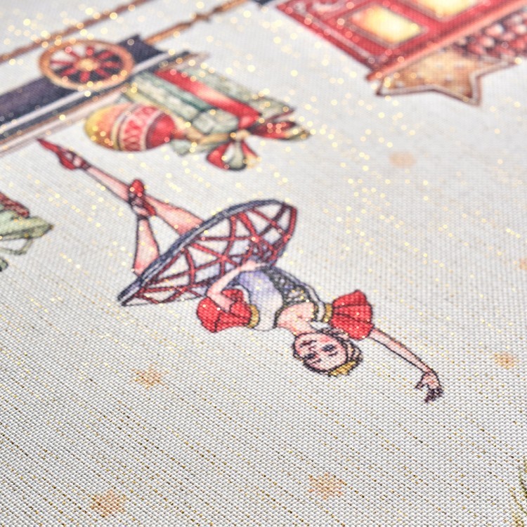 Дорожка на стол 45х400 cm  "щелкунчик" цвет: бежевый, tm lefard, полиэстер 100% Lefard (986-002-33)