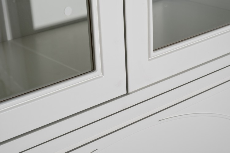 Шкаф-витрина 2 стеклянных фасада с комодом с 2-мя ящиками (TT-00016864)