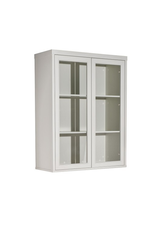 Шкаф-витрина 2 стеклянных фасада с комодом с 2-мя ящиками (TT-00016864)