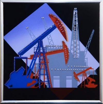 Картина Нефть 4 с кристаллами Swarovski (2113)