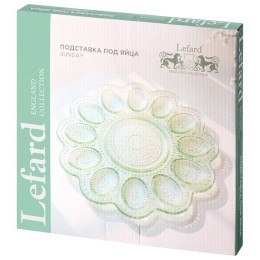 Подставка для 12 яиц "sunday" green 26,5*26,5*2 см Lefard (355-445)