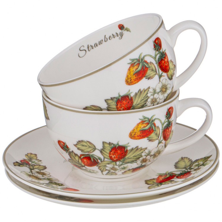 Чайный набор lefard "strawberry" на 6 пер. 12 пр. 300 мл Lefard (85-1906)